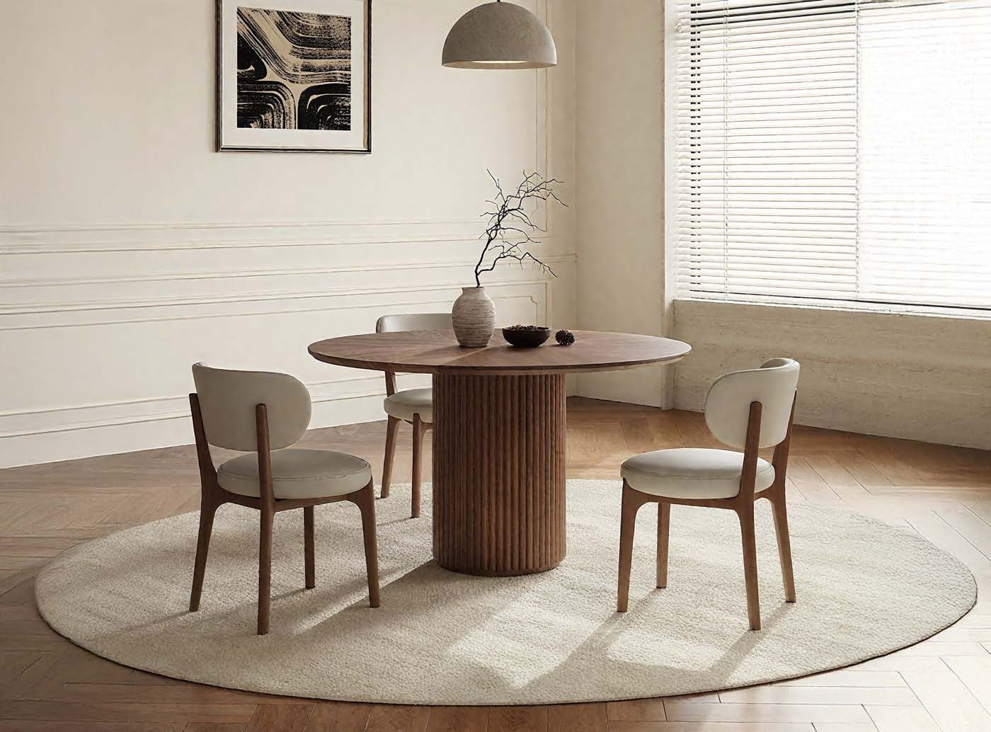 Dining scene from the 2026 catalogue