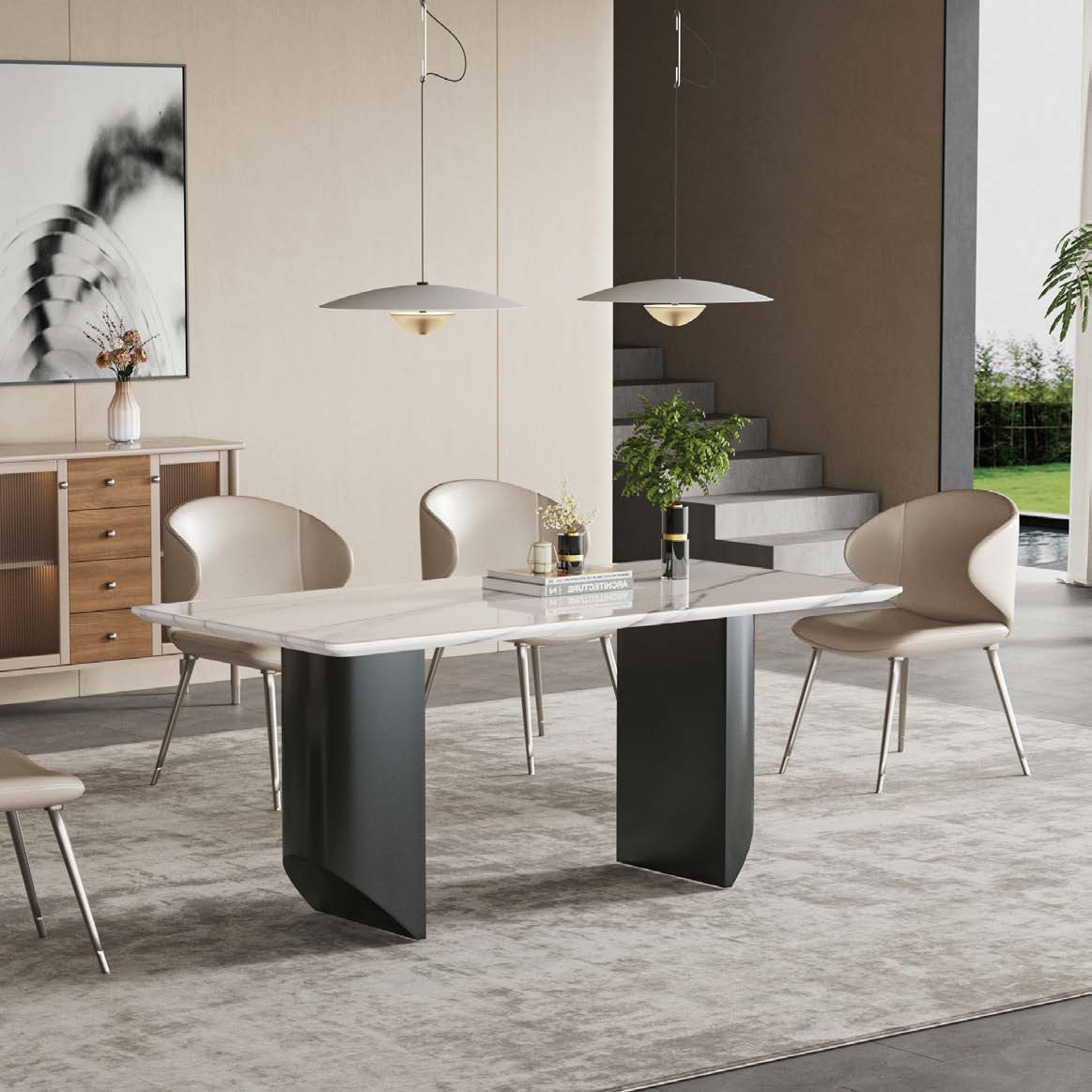 Dining scene from the 2026 catalogue