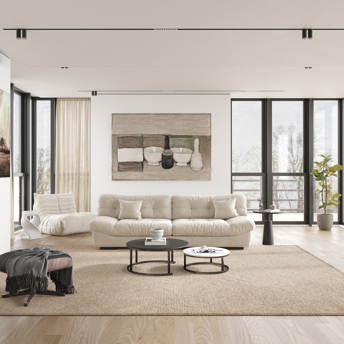 Sofa styling scene from the 2026 catalogue